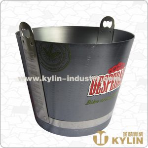 aluminum ice bucket with opener