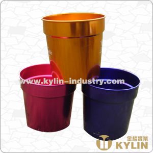 anodized aluminum ice bucket
