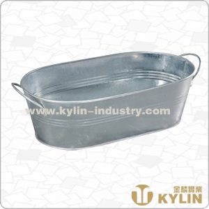 large tin ice bucket