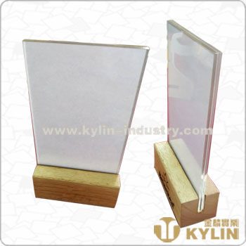 wood menu holder