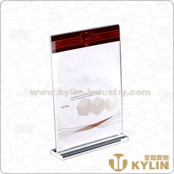 transparent menu holder