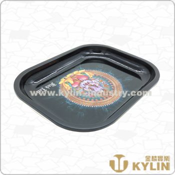 square tin cash tray