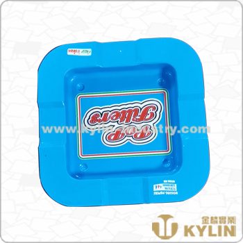 tin square ashtray