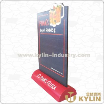 wood table menu holder