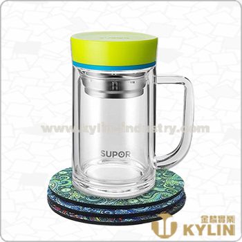 round neoprene coaster