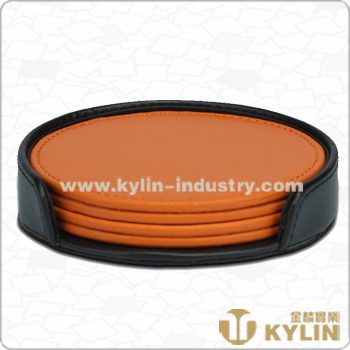 round PU coaster set