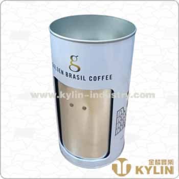 can shape napkin dispenser with sugar holder