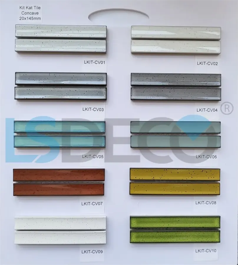 Tile from the LSDECO catalogue illustrating kit kat and finger mosaic