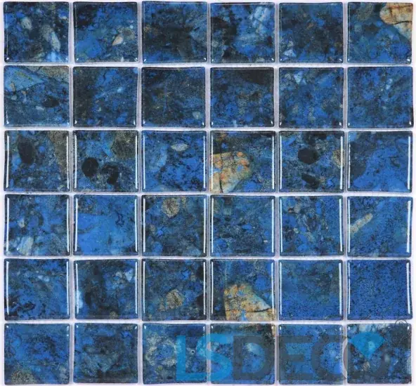 Siesta Pool Tile Glass Mosaic Tile -2″ x 2″ glass tile in 2” x 2”