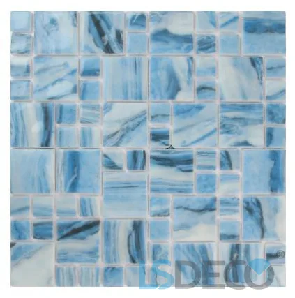 Plam Glass Pool Tile – Mixed glass tile in Mixed — detail view 2