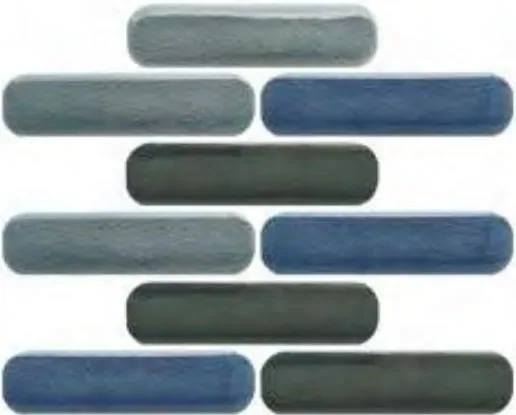 Pill Shape Porcelain Mosaic porcelain c tile in 26.5X100mm S
