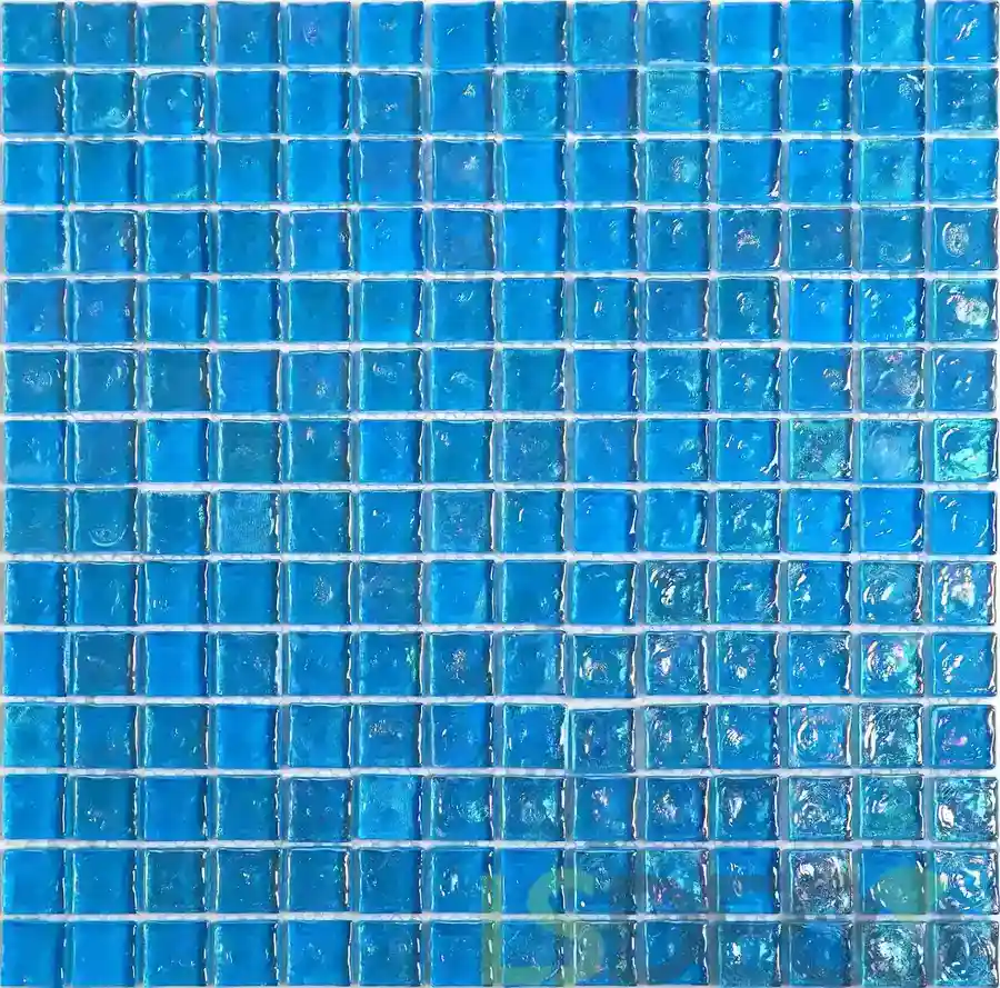 Virginia Glass Pool Tile – 1” x 1” glass tile in 1″ x 1″