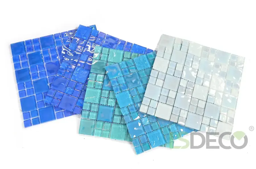 Bali Glass Tile for Pool and Spa glass tile in Mixed