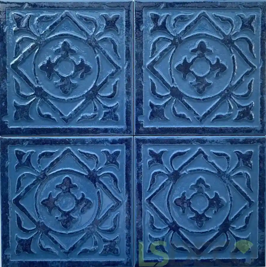 Deco 6″ x 6″ Blue Pool Tile porcelain tile in 6″ x 6″