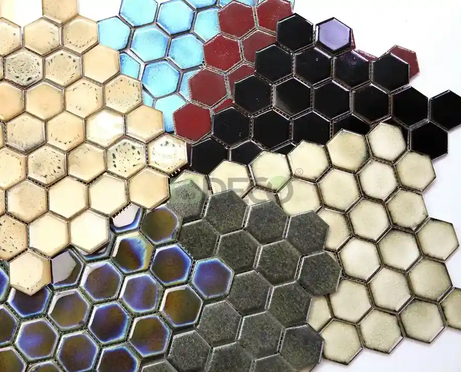 Nebula Hexagon Mosaic Tile porcelain tile