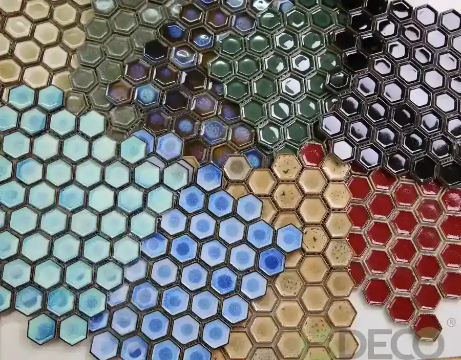Nebula Porcelain Tile in Hexagon Look porcelain tile