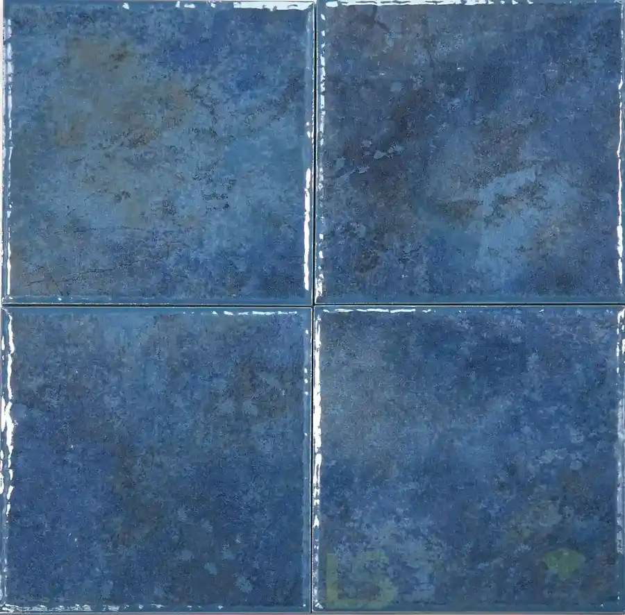 Lunar 6″ x 6″ Blue Tile for Pool porcelain tile in 6″ x 6″
