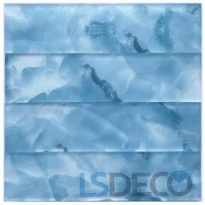 Antarctic Glass Pool Tile glass tile in 6” x 6” / 3” x 12” — detail view 2