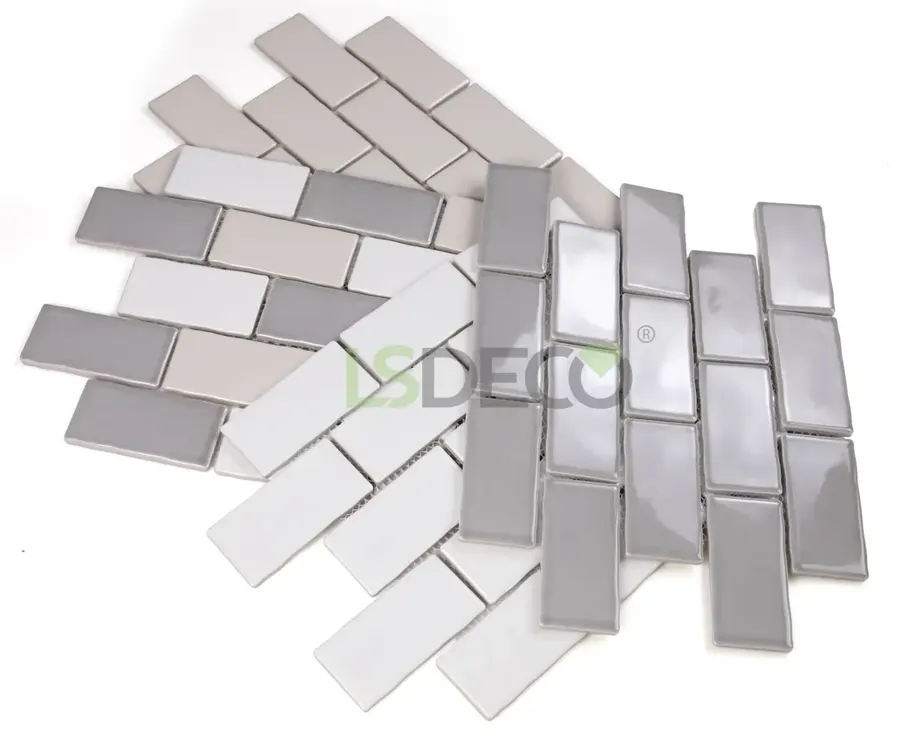 Subway 2″ x 4″ Porcelain Mosaic Tile porcelain tile in 50 x 100 mm