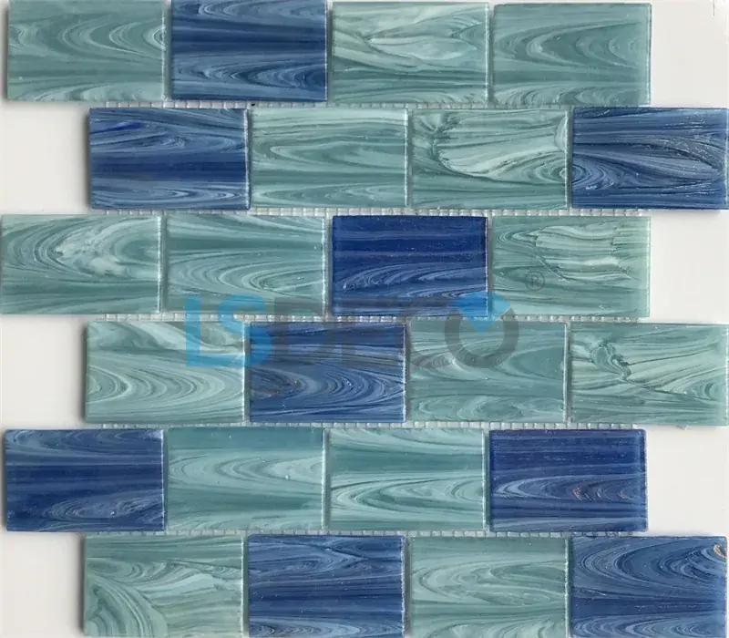 Treasure Glass Pool Tile – 2” X 3” glass tile in 2” x 3”