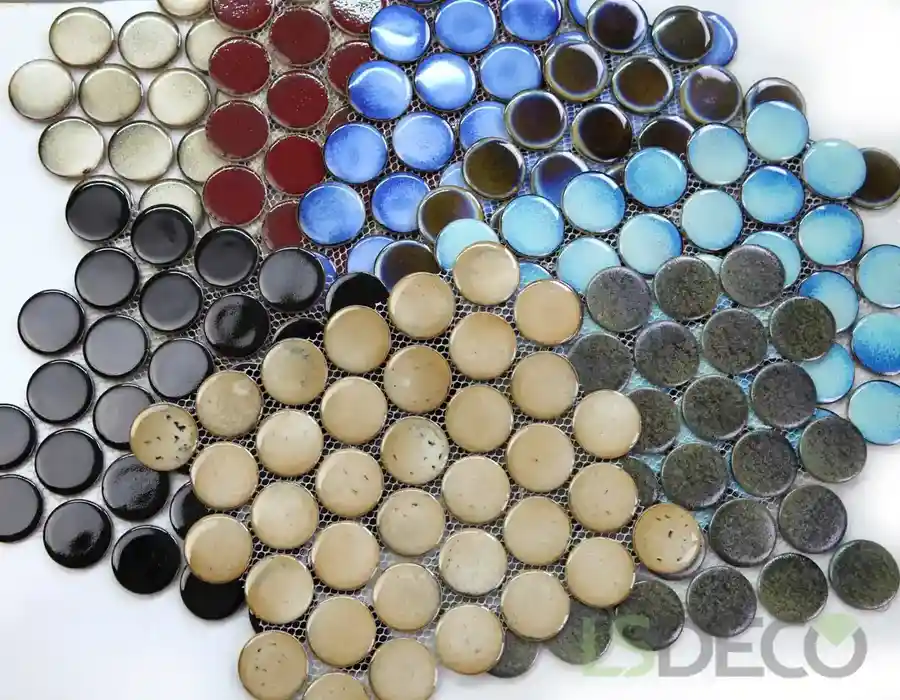Nebula Penny Round Porcelain Tile porcelain tile