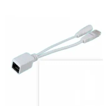 RJ45 lan to dc cable IP security camera poe splitter cable
