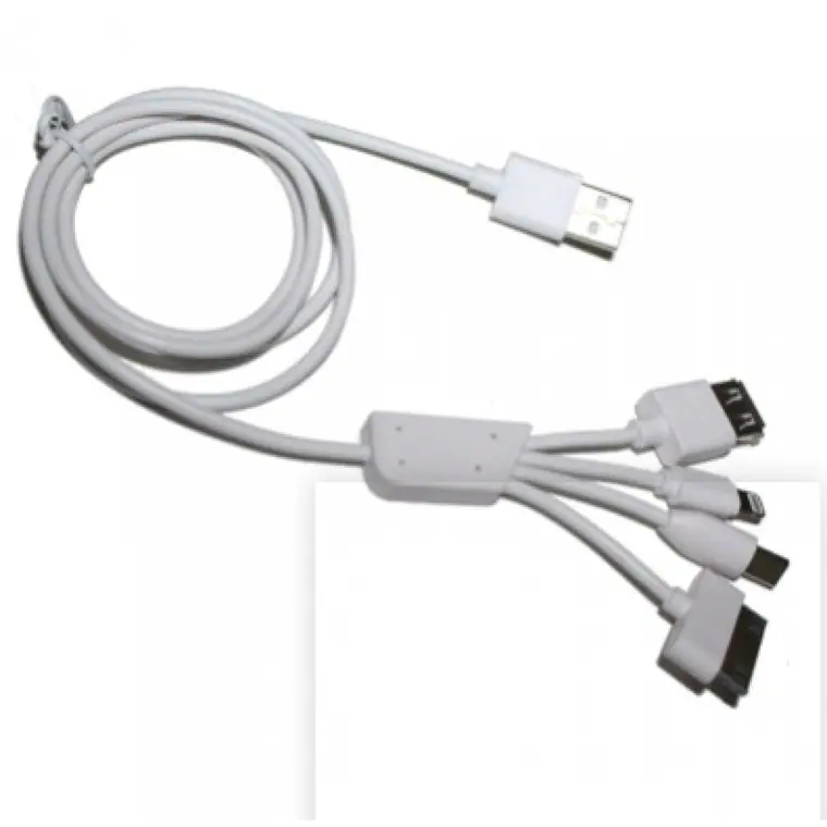 Wholesale Universal 4 in 1 multi port USB Multi charger Cable For Mobile Phone MP3 MP4