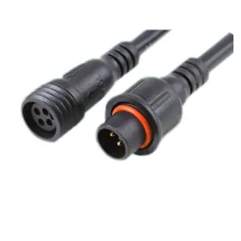50cm length male to female 4-pin IP65 waterproof connector cable view 2