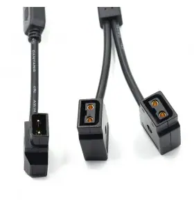 d-dap male to 2 d tap female splitter 18AWG cable view 2