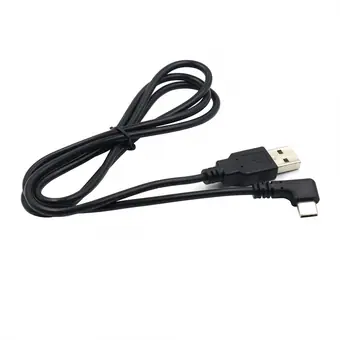 usb 2.0 to type- c angle male charger cable view 2