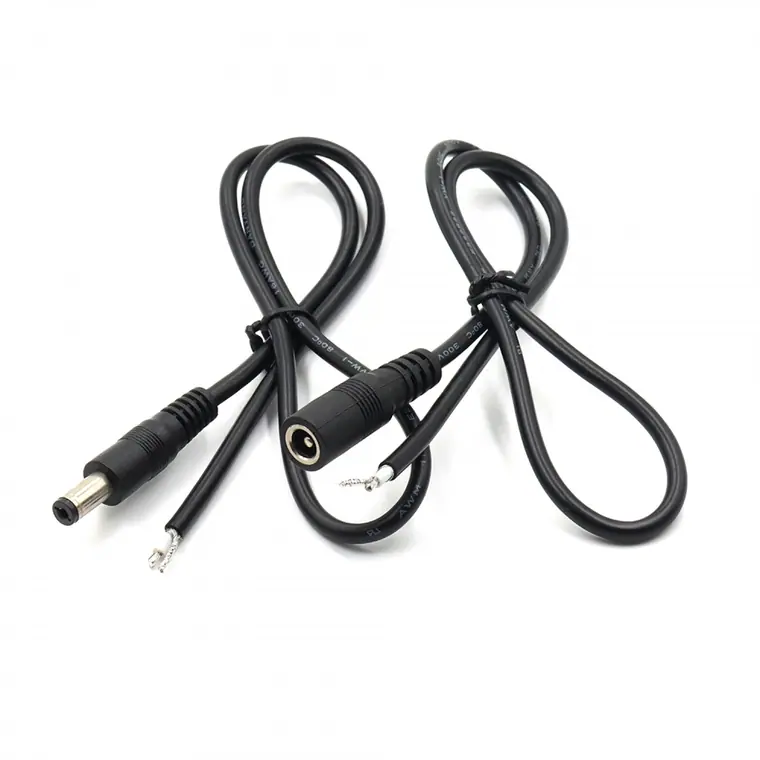 dc5.5*2.1mm male to open cable