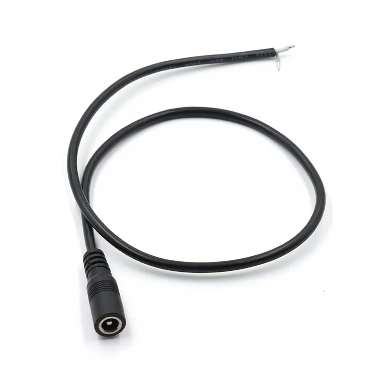 dc5.5*2.1mm female to open cable