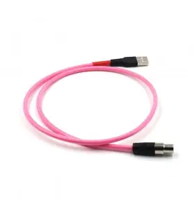 XLR5pin female plug to USB2.0 Cable TPU wire add PP nylon and PETsheath
