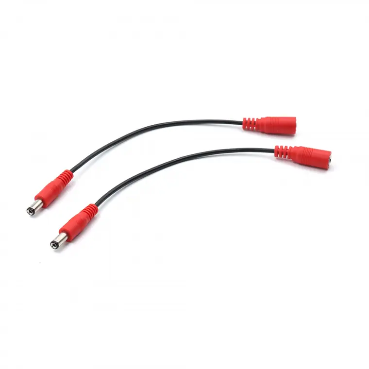dc5.5*2.1mm male to female red head cable
