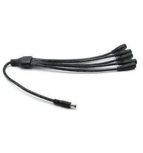 dc5525 male to 5 female splitter cable