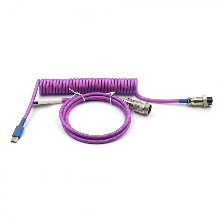 4PIN female GX16 Aviation plug to Type-c Spring and usb to 4pin gx16 male wire cable set