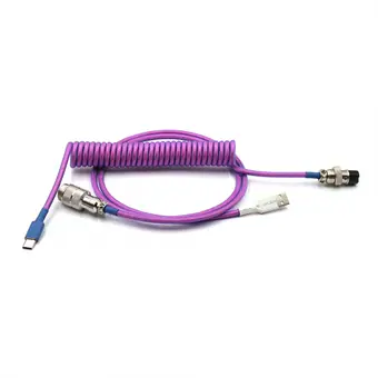 4PIN female GX16 Aviation plug to Type-c Spring and usb to 4pin gx16 male wire cable set