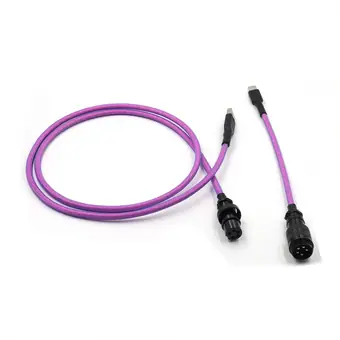 5PIN male GX16 Aviation plug to Type-c Spring and usb to 5pin gx16 female wire cable set