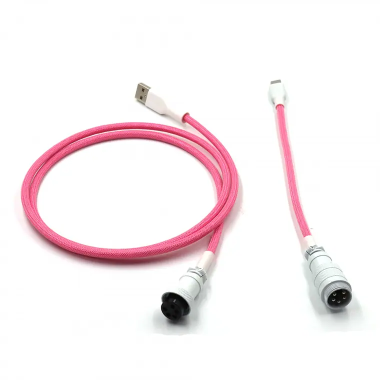 5PIN male GX16 Aviation plug to Type-c Spring and usb to 5pin gx16 female wire cable set