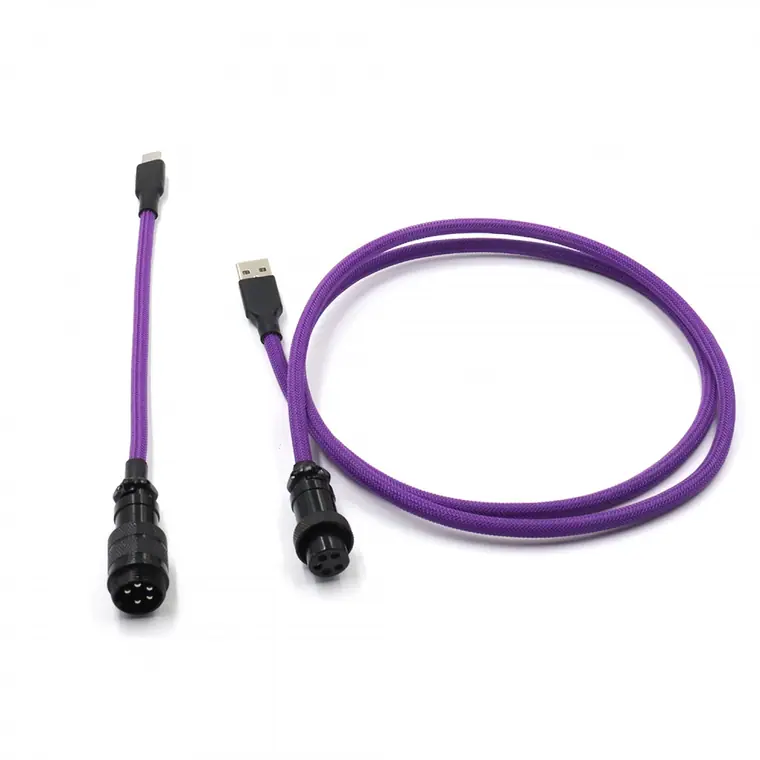 Mechanical keyboard cable usb c coiled keyboard aviator gx16 gx12 xlr yc8 type c coiled cable