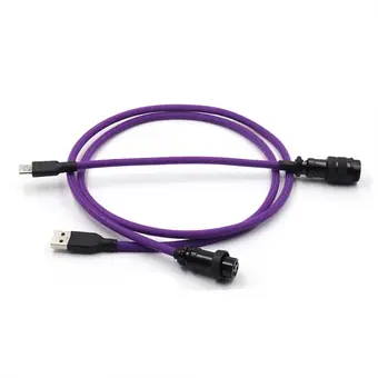 5PIN male GX16 Aviation plug to Type-c and usb to 5pin gx16 female wire cable set view 2