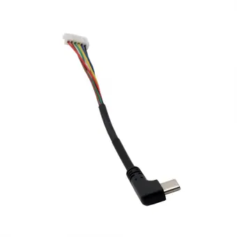 type c male angle to jst 6pin charger cable