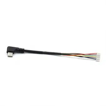 type c male angle to jst 6pin charger cable view 2