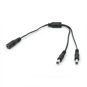 dc5.5*2.1 female to 2 male splitter cable view 2