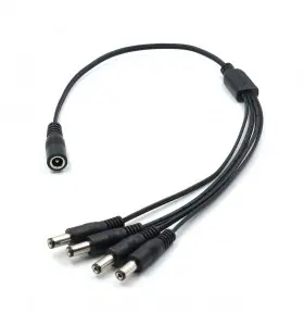 dc5.5*2.1 female to 4 male splitter cable