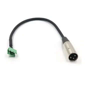 XLR3pin metal male to EX2EDG-5.08 3pin female cable view 2