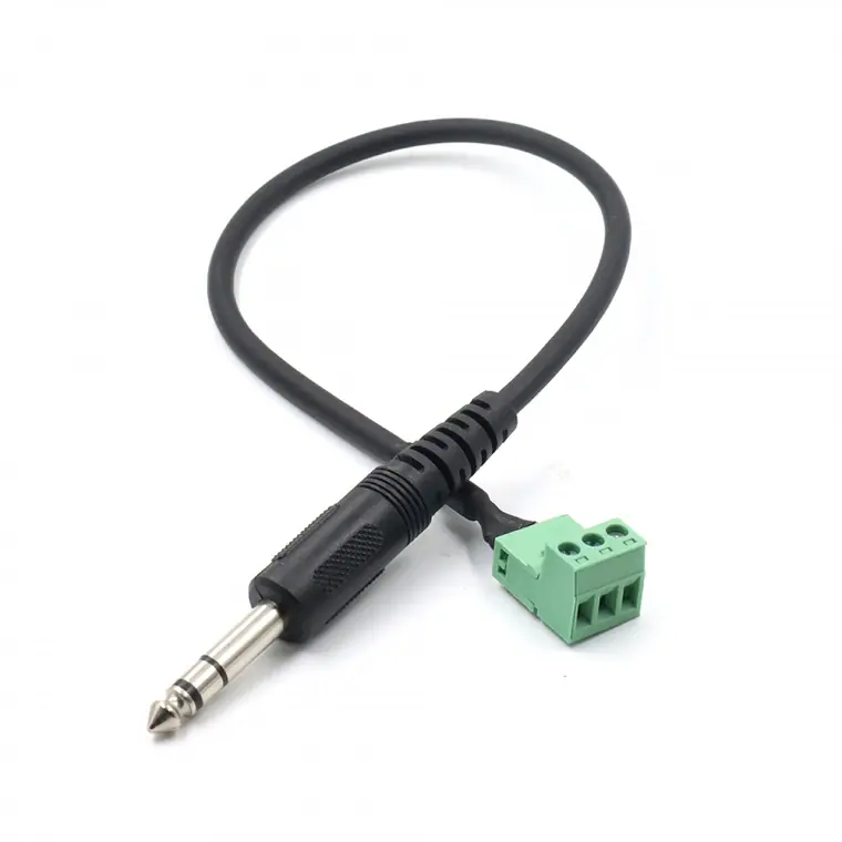 XLR3pin female to 6.35mm stereo cable