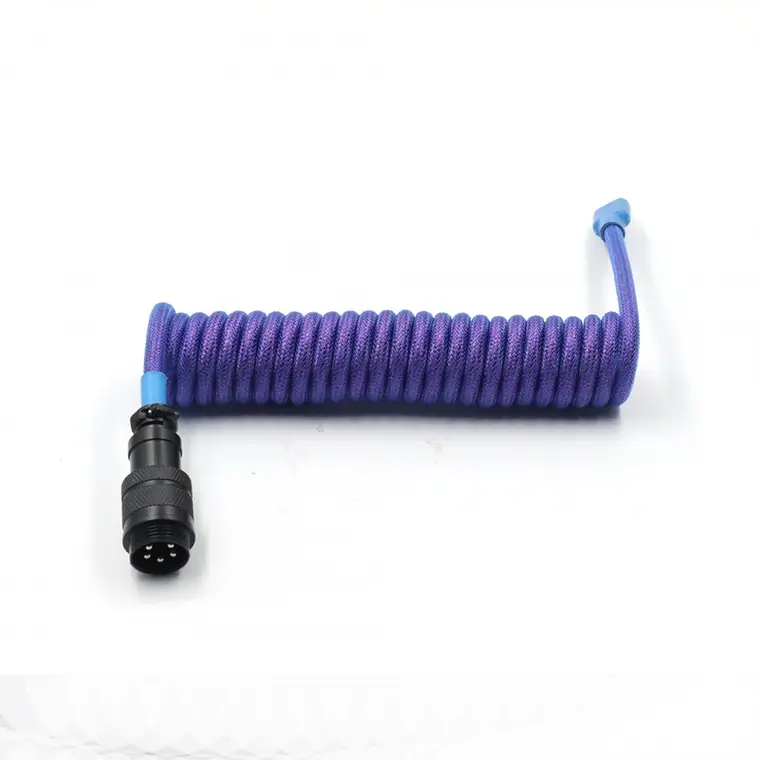 Techflex USB keyboard cable Mechanical keyboard type C cable Double sleeve coiled cable