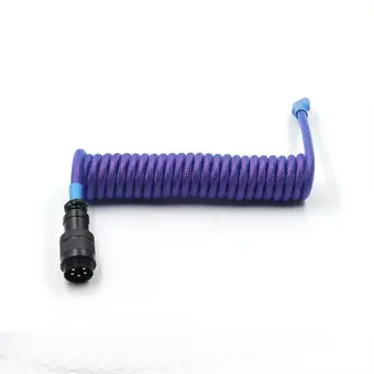 Techflex USB keyboard cable Mechanical keyboard type C cable Double sleeve coiled cable view 2