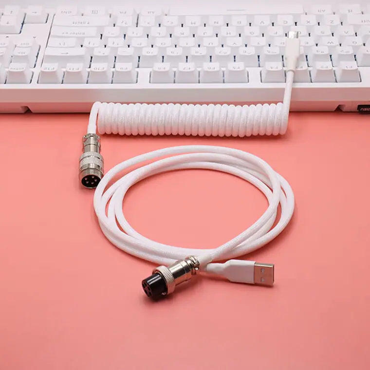 5PIN male GX16 aviator to Type-c and usb to 5pin gx16 female wire cable set nickel plated